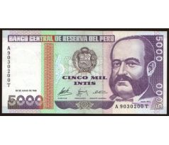 5 000 intis 1988 Peru