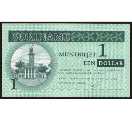 1 dollar 2004 Suriname