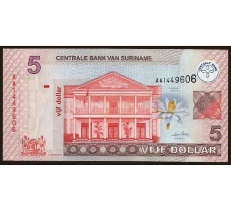 5 dollar 2004-09 Suriname