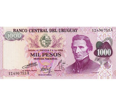 1 000 pesos 1974 Uruguay