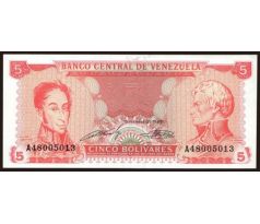 5 bolivares 1989 Venezuela