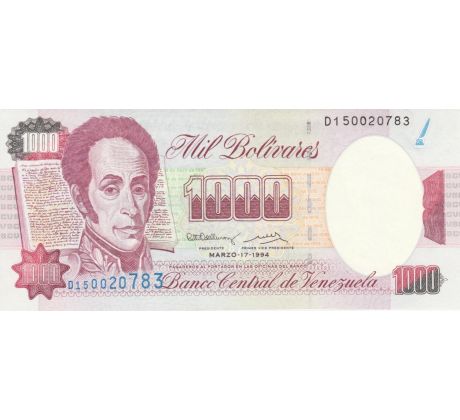 1 000 bolivares 1994-98 Venezuela