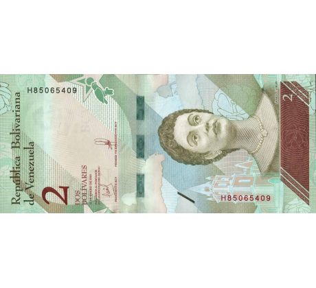 2 boliváres 2018 Venezuela