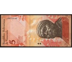 5 bolivares 2007-14 Venezuela