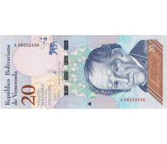 20 bolivares 2018 Venezuela