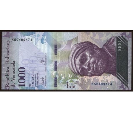1 000 bolivares 2017 Venezuela