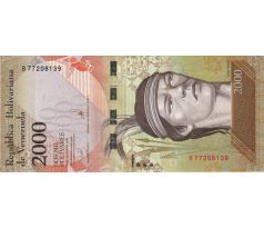 2 000 bolivares 2016 Venezuela
