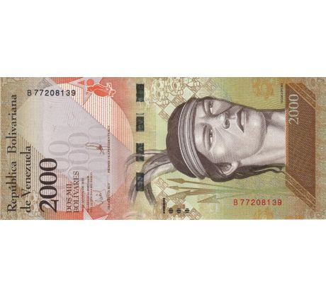 2 000 bolivares 2016 Venezuela
