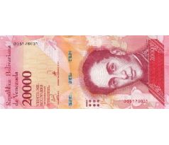 20 000 bolivares 2016-17 Venezuela