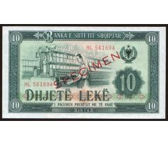10 leke 1976 Albánsko specimen