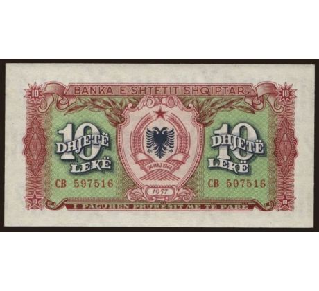 10 leke 1957 Albánsko