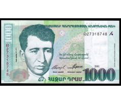 1000 dram 2001 Arménsko