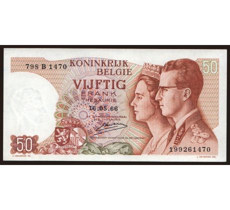 50 francs 1966 Belgicko