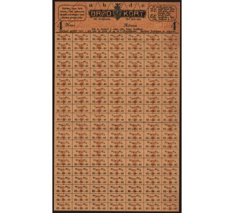 Potravinové listky z roku 1919 Dánsko /02/