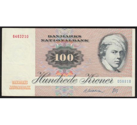 100 korun 1972-93 Dánsko