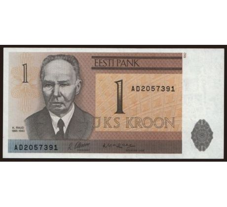 1 kroon 1992 Estónsko