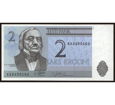 2 krooni 1992 Estónsko