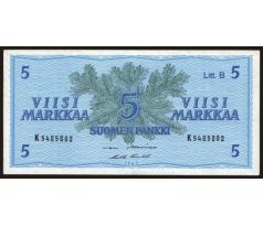 5 marka 1963 Fínsko Litt.B