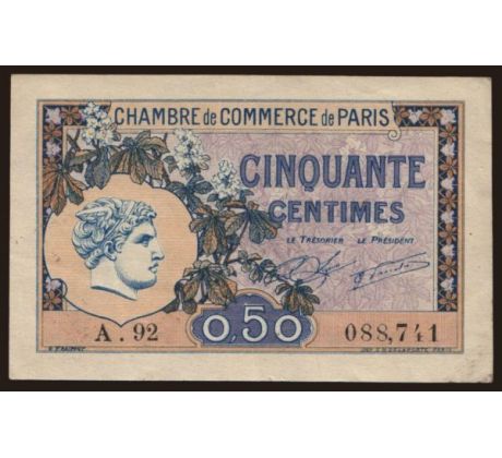 50 centime 1920  Paríž komúna