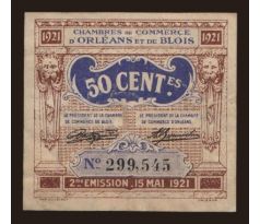 50 centimes 1921 Orleans Francúzsko