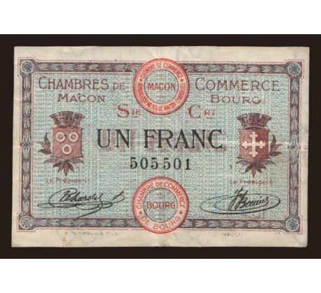 1 franc 1915 Macon Francúzsko