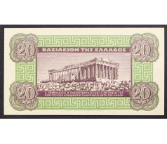 20 drachma 1940 Grécko
