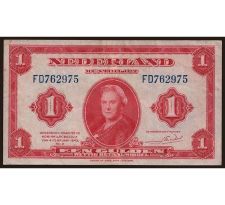 1 gulden 1943 Holandsko
