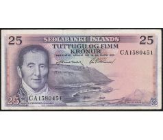 25 koruna 1965-72 Island