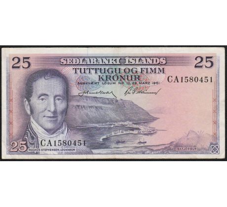 25 koruna 1965-72 Island