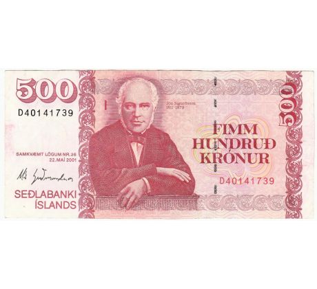 500 kronur 2001 Island