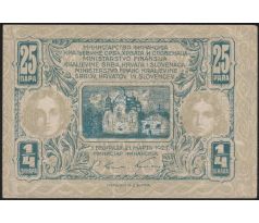 1/4 dinar 1921 Juhoslávia