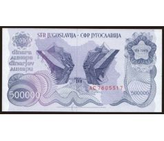 500 000 dinar 1989 Juhoslávia