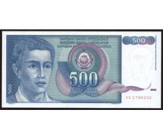 500 dinar 1990 Juhoslávia