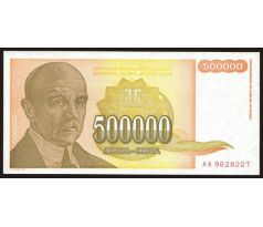 500 000 dinár 1994 Juhoslávia