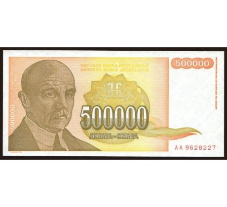 500 000 dinár 1994 Juhoslávia