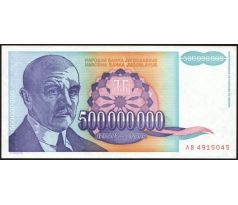Juhoslávia 500 000 000 dinar 1993