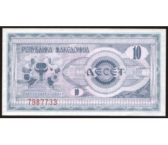 10 denár 1992 Macedónsko