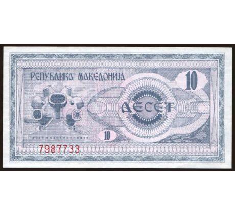 10 denár 1992 Macedónsko