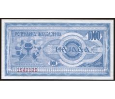1 000 denari 1992 Macedonsko