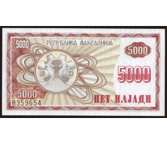 5 000 denari 1992 Macedónsko