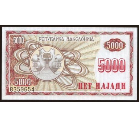 5 000 denari 1992 Macedónsko
