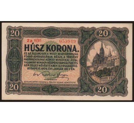 20 koruna 1920 Madarsko