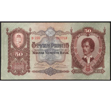 50 pengo 1932 Madarsko