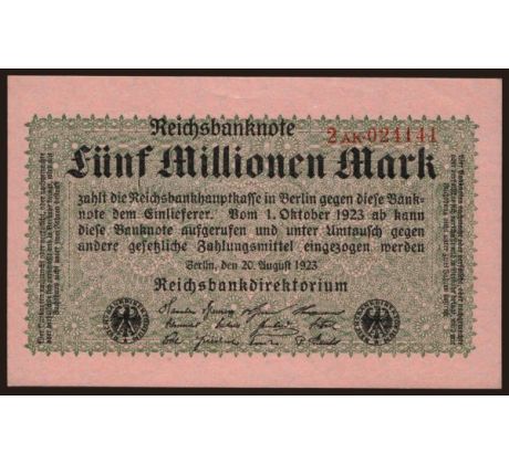 5 000 000 marka 1923 Nemecko