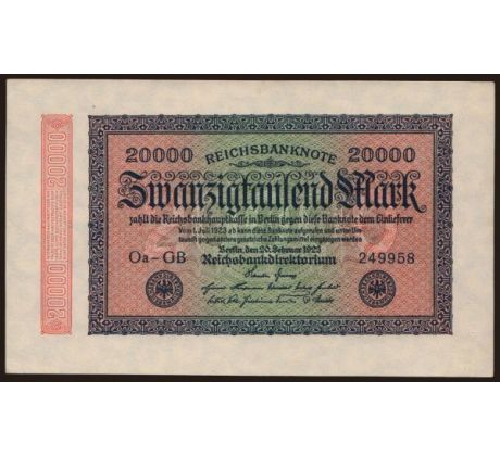 20 000 marka 1923 Nemecko