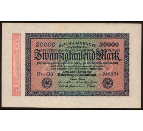 20 000 marka 1923 Nemecko /02/