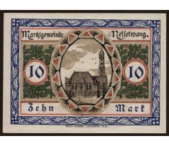 10 marka 1918 Nemecko Nesselwang/ Marktgemeinde