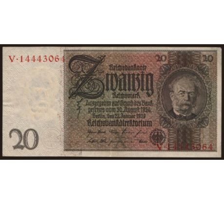 20 reichsmark 1929 Nemecko