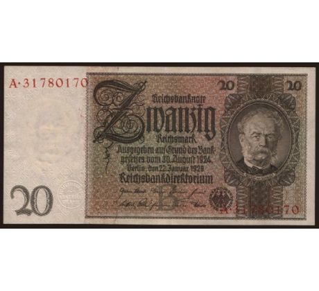 20 reichsmark 1929 Nemecko /02/