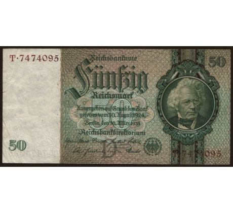 50 reichsmark 1933 Nemecko
